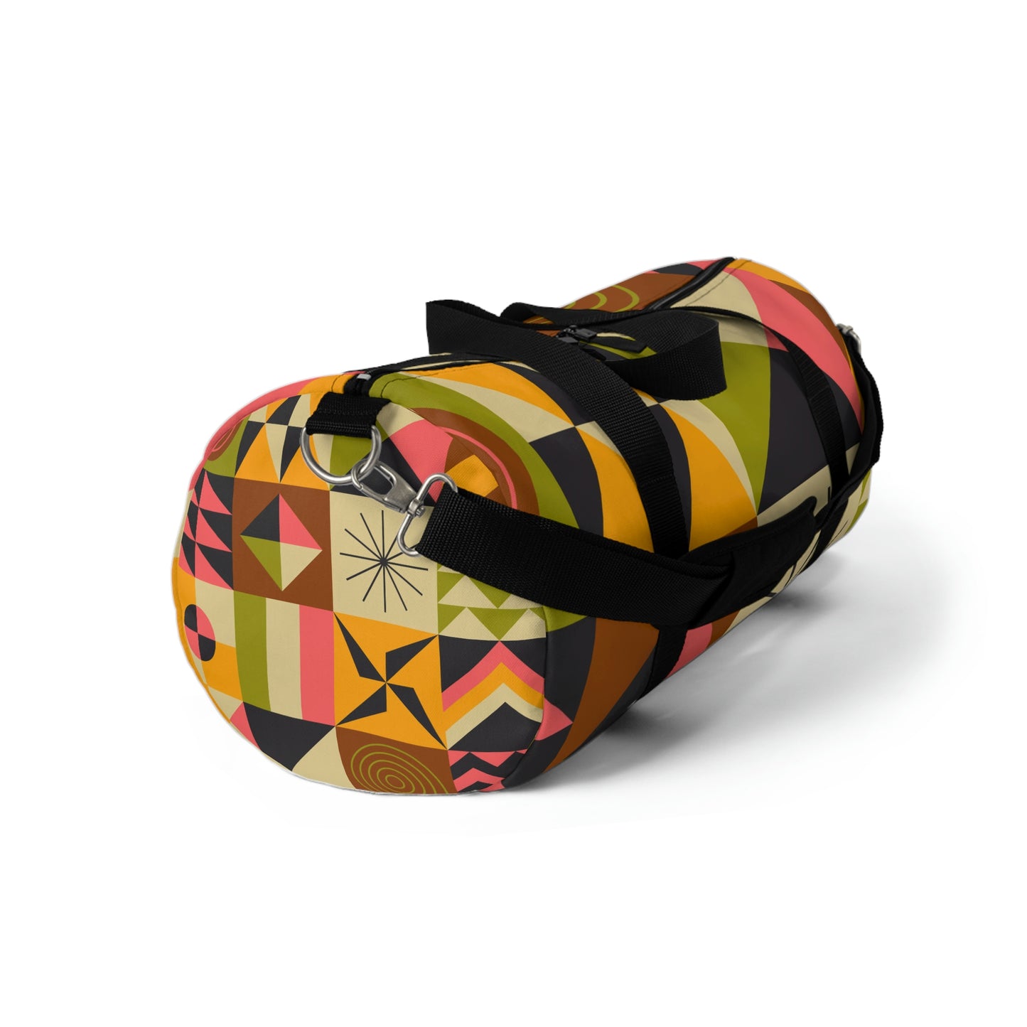 Colorful Abstract Duffle Bag, Weekender Duffle Bag, Carry-on Travel Overnight Canvas Duffel Bag