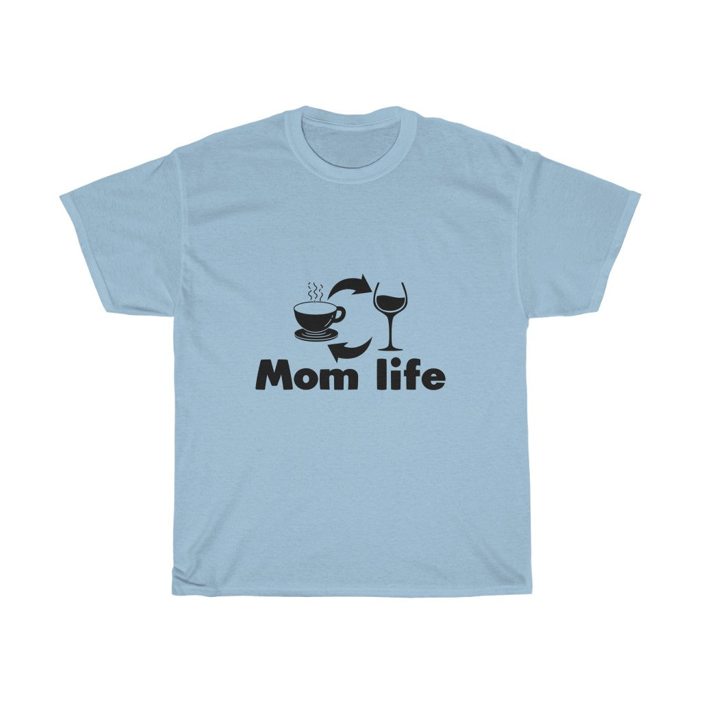 Mom life T-shirt Funny shirt for mom Mom gift Unisex Heavy Cotton Tee