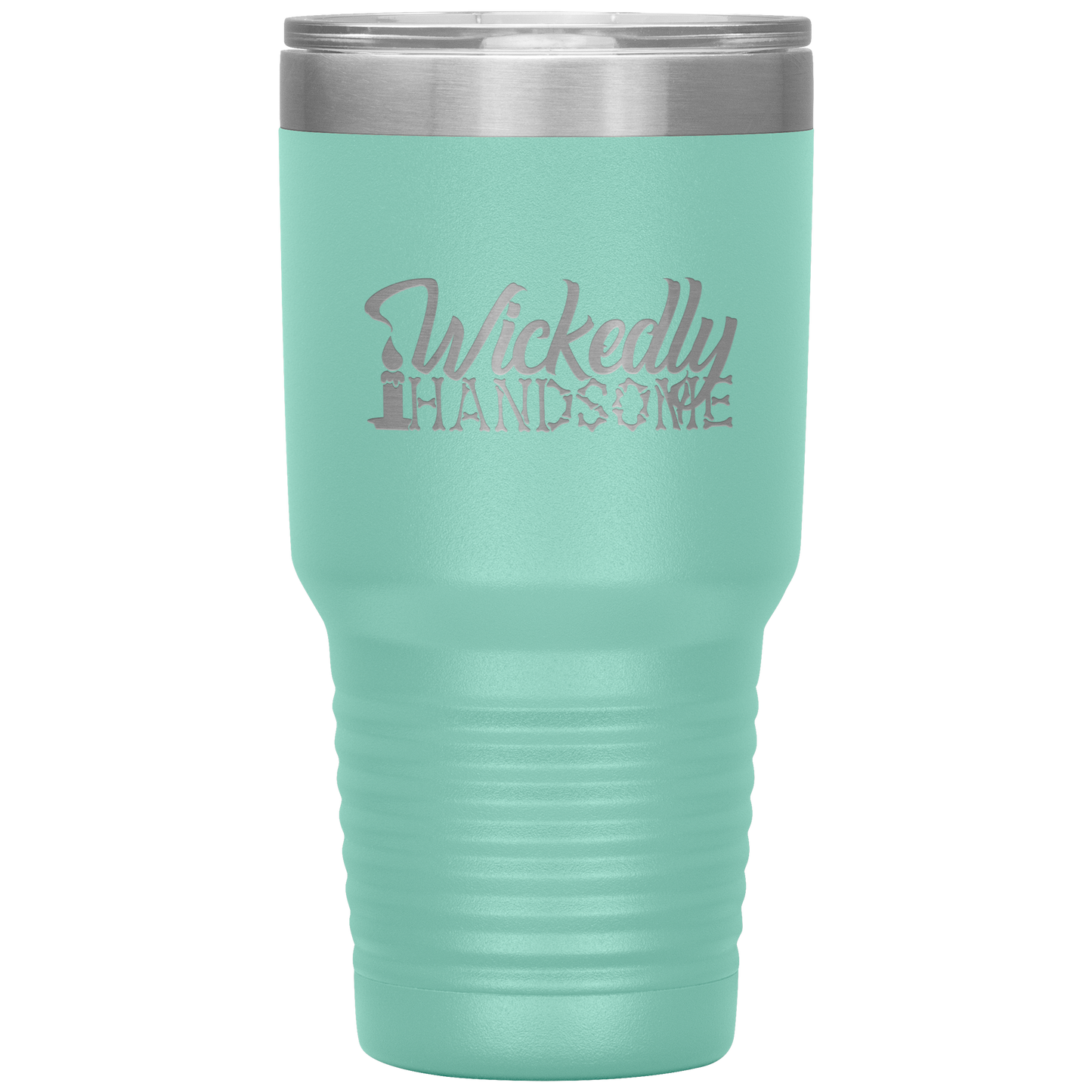 Halloween Tumbler Wickedly Handsome Funny Tumbler 30 oz Insulated Tumbler Mug Cup Gift