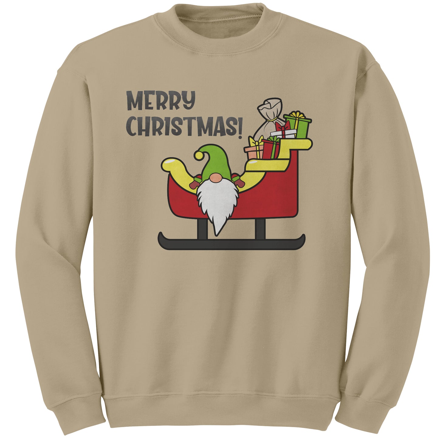Merry Christmas Gnome Crewneck Winter Sweatshirt