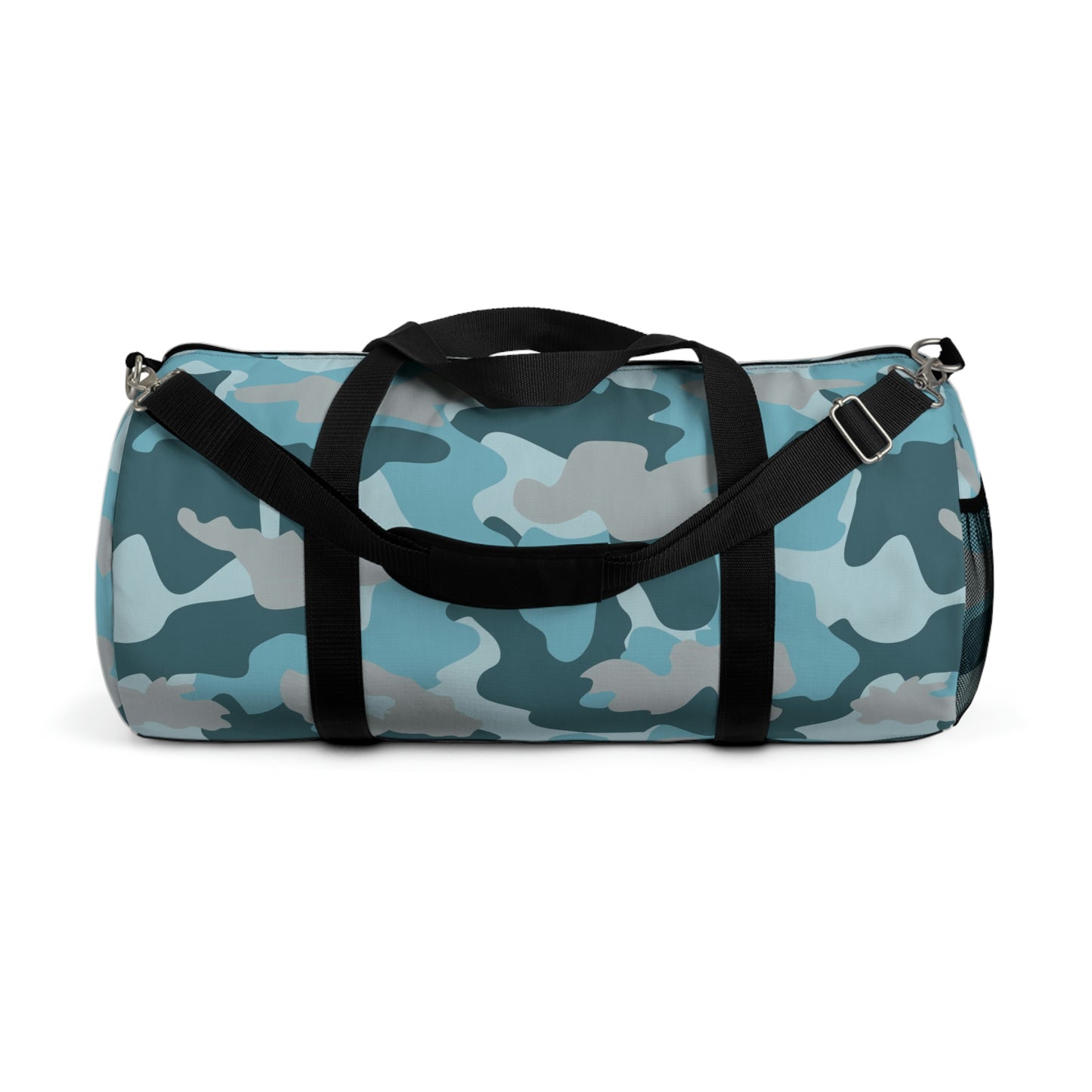 blue camo duffle bag