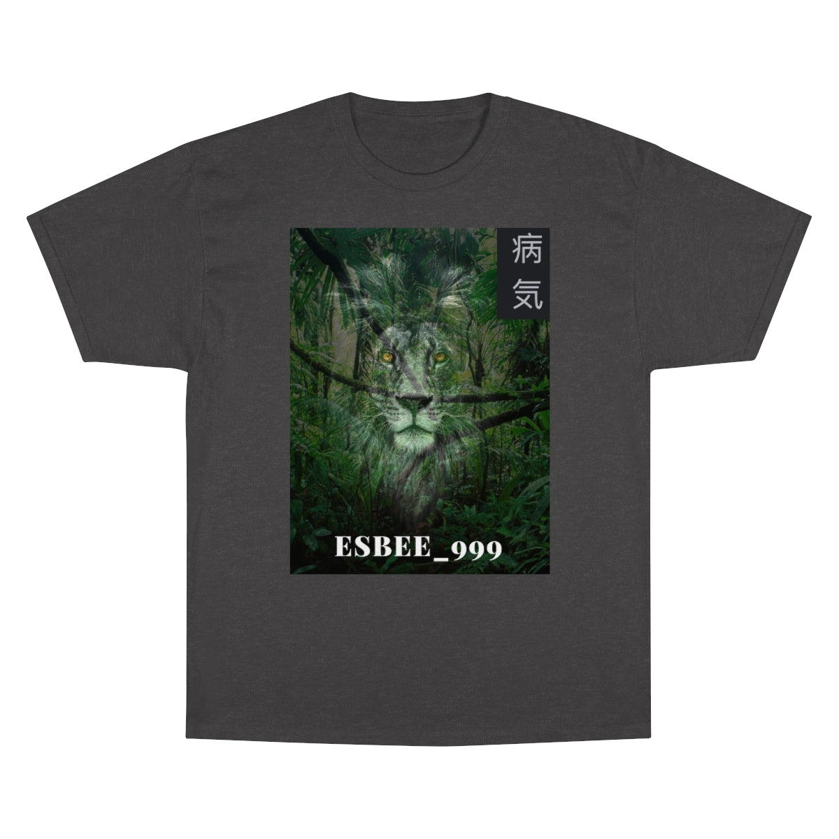 Champion Lion Head Shirt Streetwear, Graphic Tee Grunge Y2k