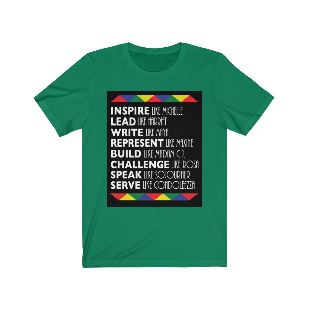 Black Women in History Tee Shirt Black History T-shirt African American Unisex Jersey Short Sleeve Tee