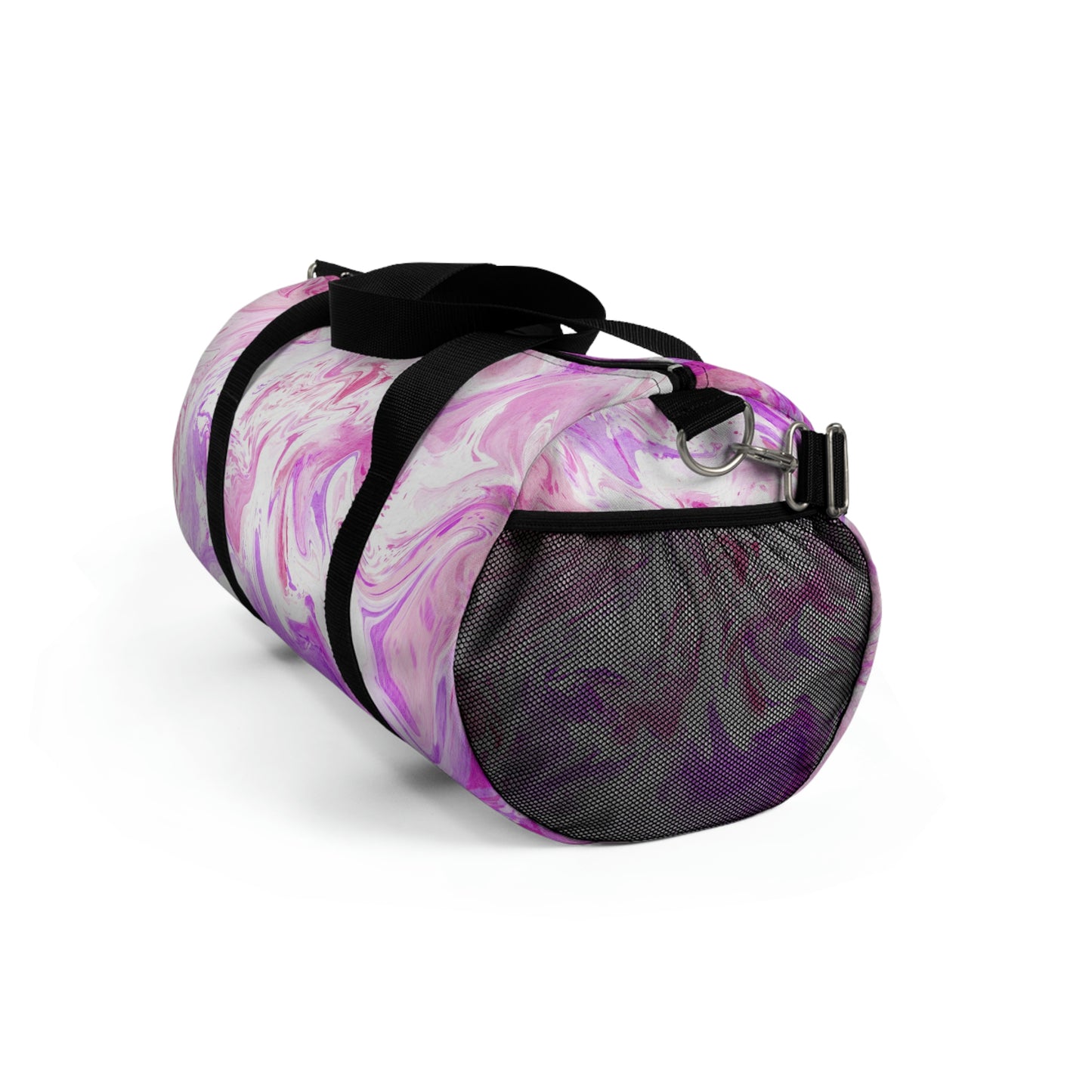 Pink Tie Dye Duffle Bag, Weekender Duffle Bag, Carry-on Travel Overnight Canvas Duffel Bag