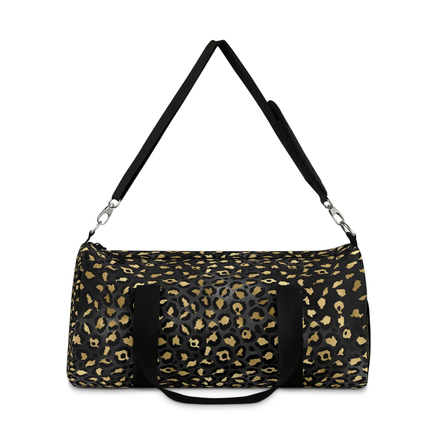 Leopard Print Duffle Bag, Weekender Duffle Bag, Carry-on Travel Overnight Canvas Duffel Bag