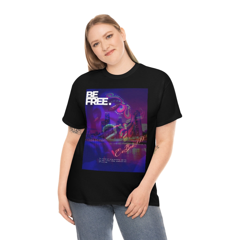 Esbee Be Free Graphic Tee Streetwear Shirt Y2k Clothing