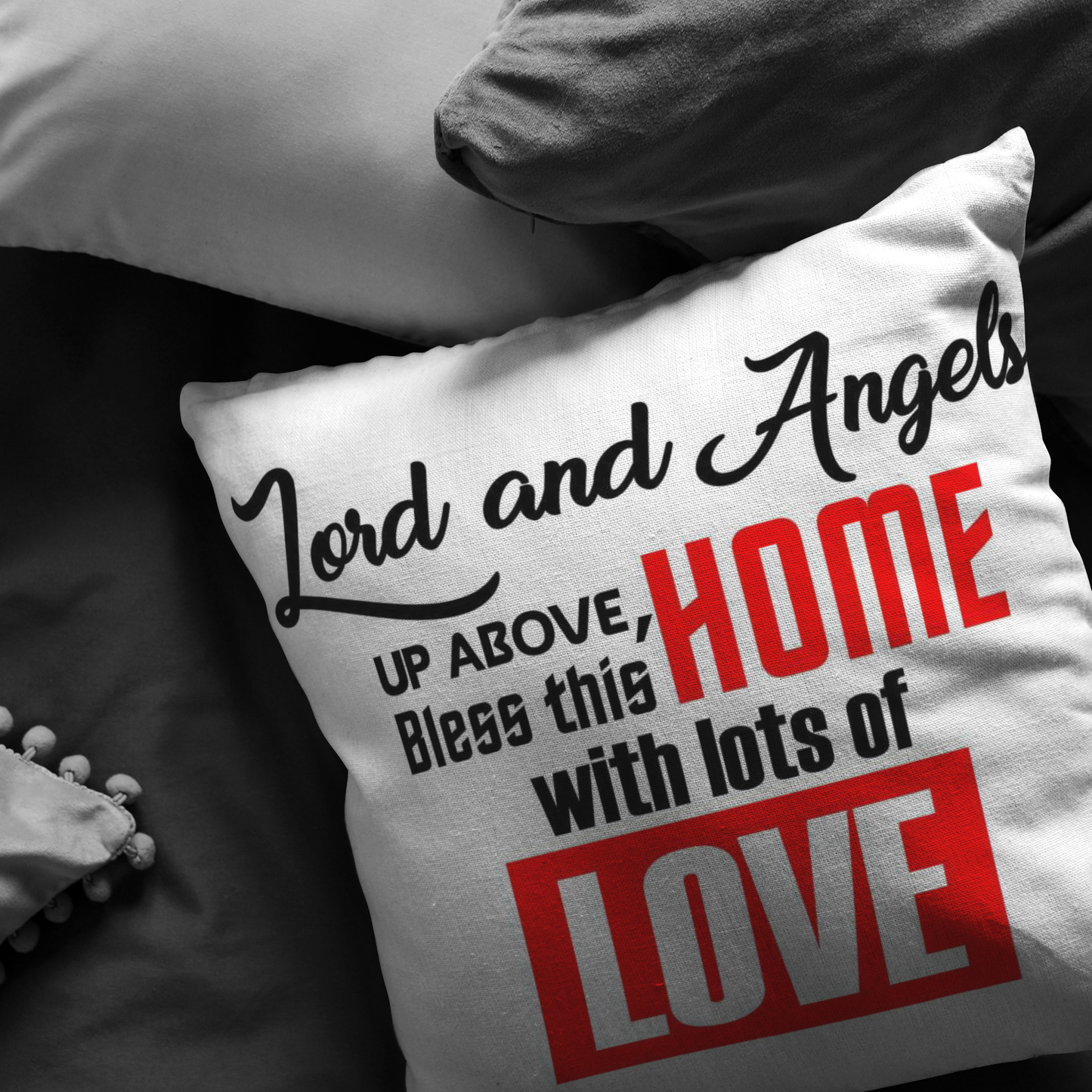 Home Decor Throw Pillow Bless This Home pillows Housewarming birthday gift room decor