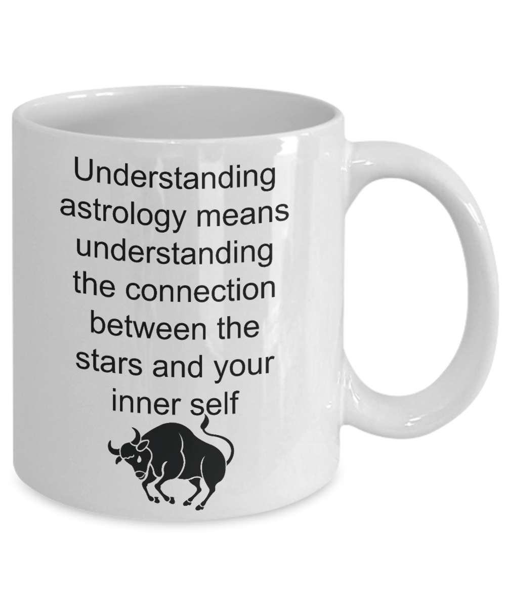 Zodiac coffee mug Taurus tea cup gift astrology birthday May horoscope sign