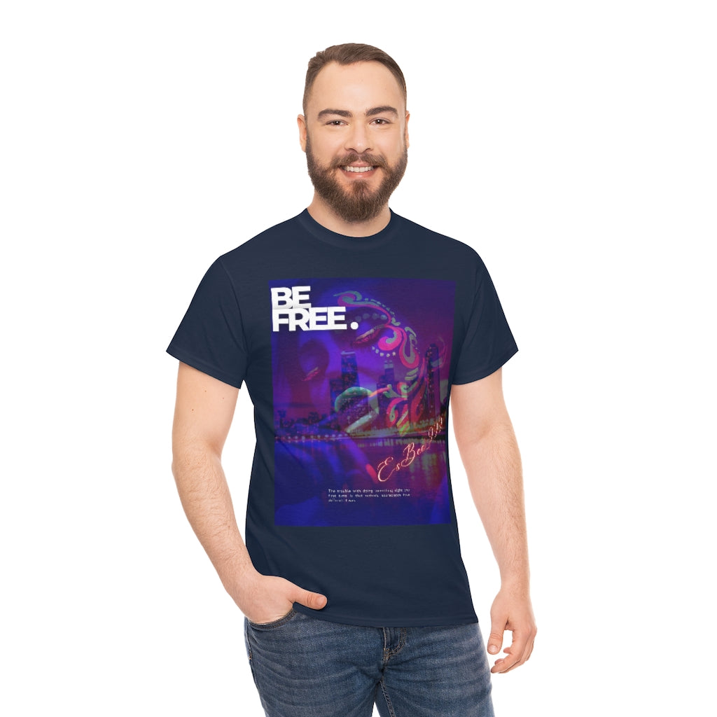 Esbee Be Free Graphic Tee Streetwear Shirt Y2k Clothing