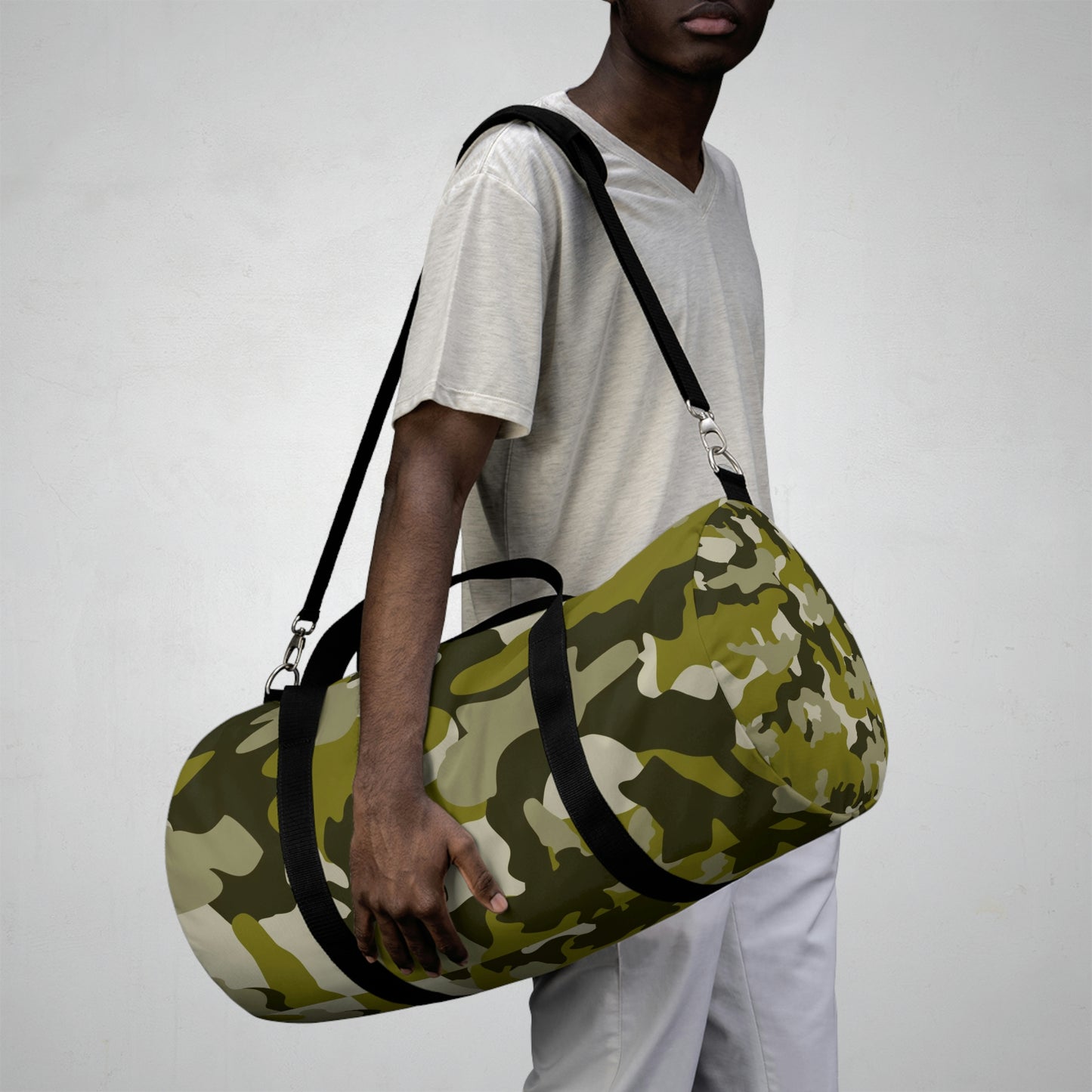 camo duffle bag