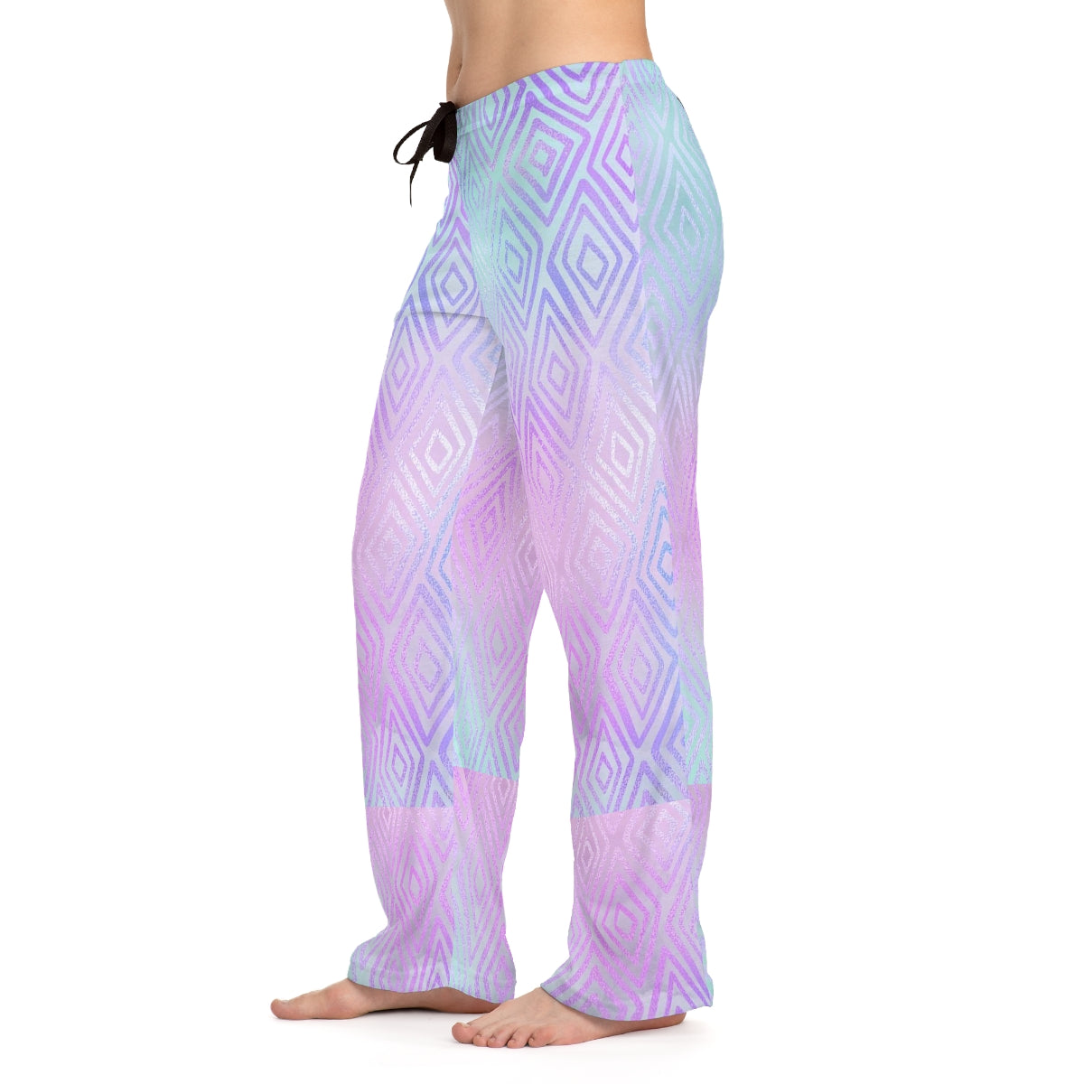 Women's Tie Dye Pajama Pants Loungewear, Cute Lounge Pants Holiday (AOP)