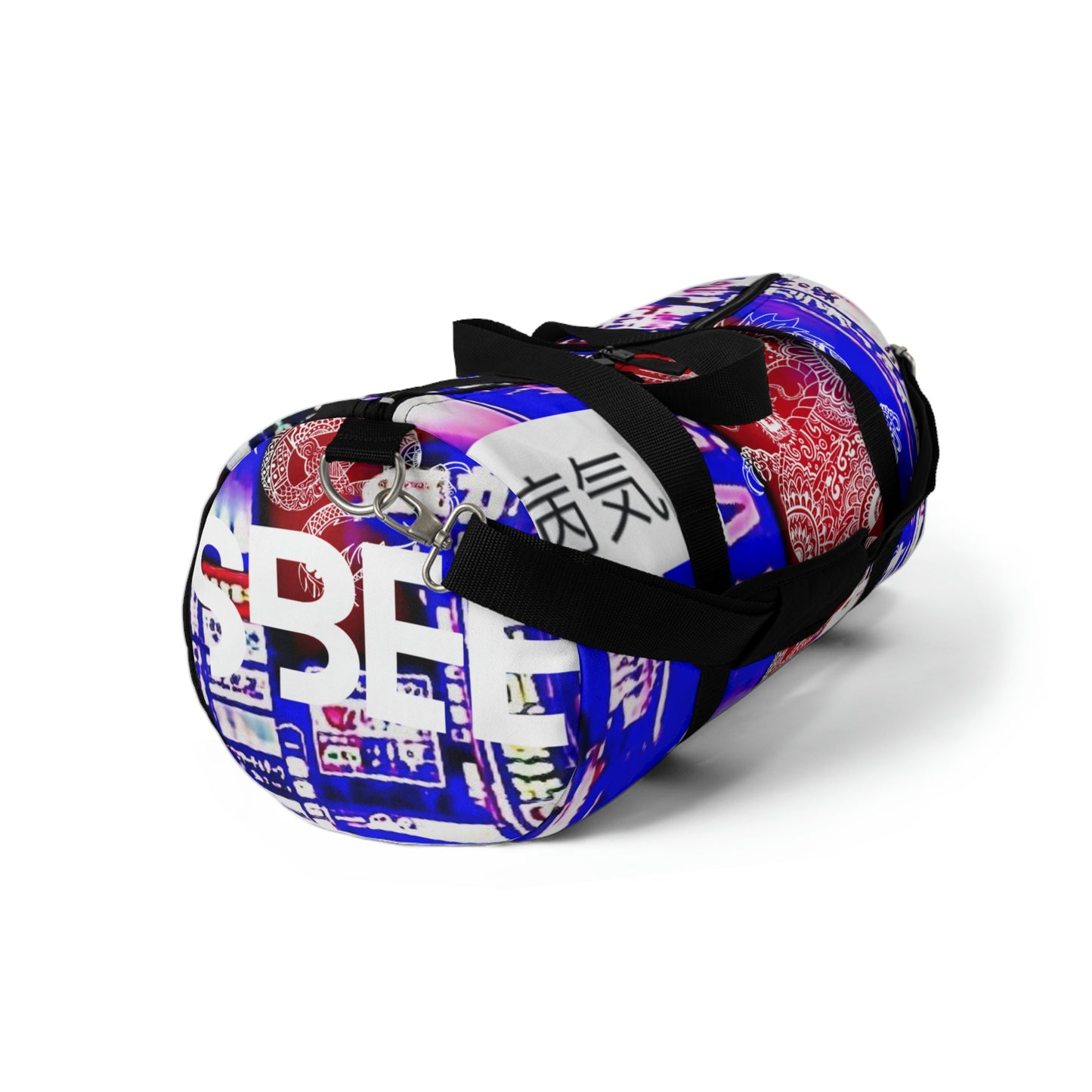 Tokyo Japanese Abstract Duffle Bag, Weekender Bag, Carry on Travel Overnight Canvas