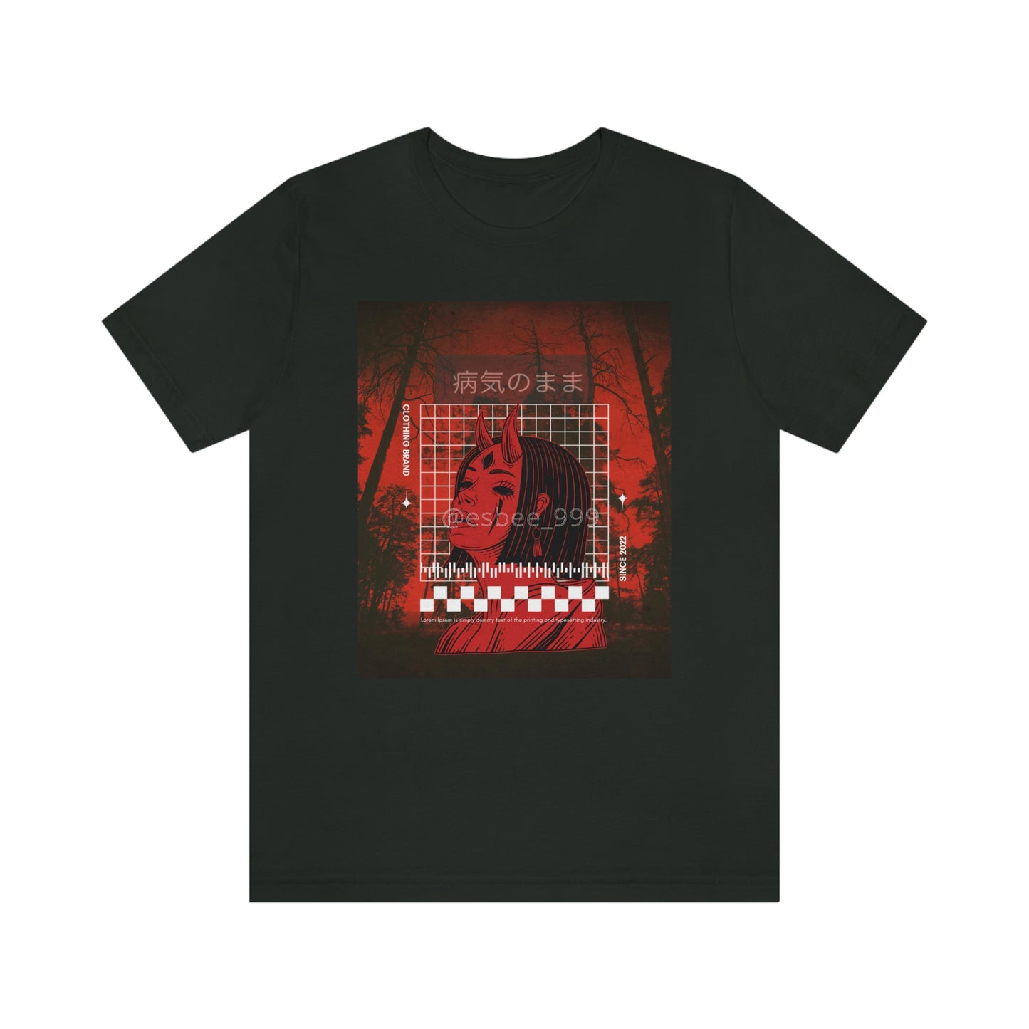 Gothic Grunge Alternative Streetwear Shirt Unisex Jersey Short Sleeve Tee, Crewneck