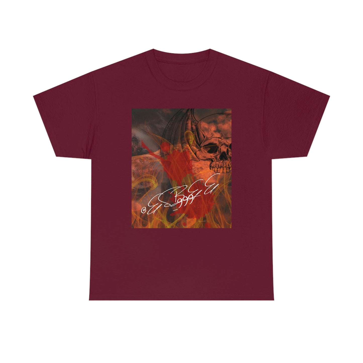 Grunge Abstract Gothic Skull Graphic Streetwear Unisex Crew Neck, Alternative