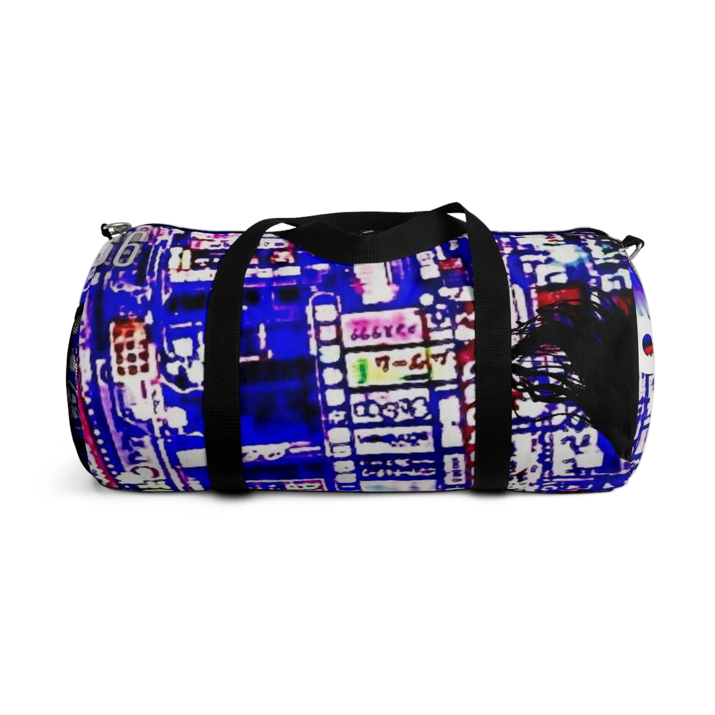 Tokyo Japanese Abstract Duffle Bag, Weekender Bag, Carry on Travel Overnight Canvas