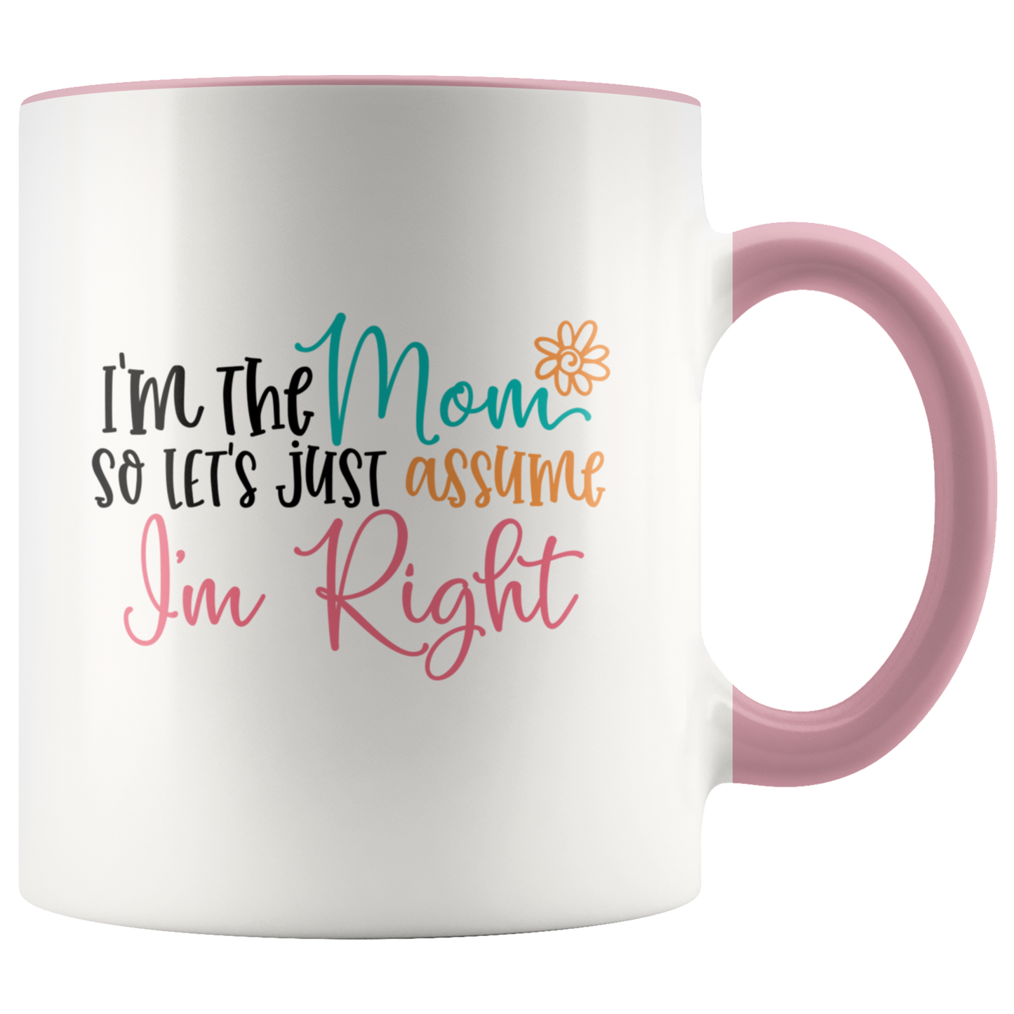 Funny Mom mug gift, I'm the Mom so Lets just assume I'm Right, Funny coffee mug cup