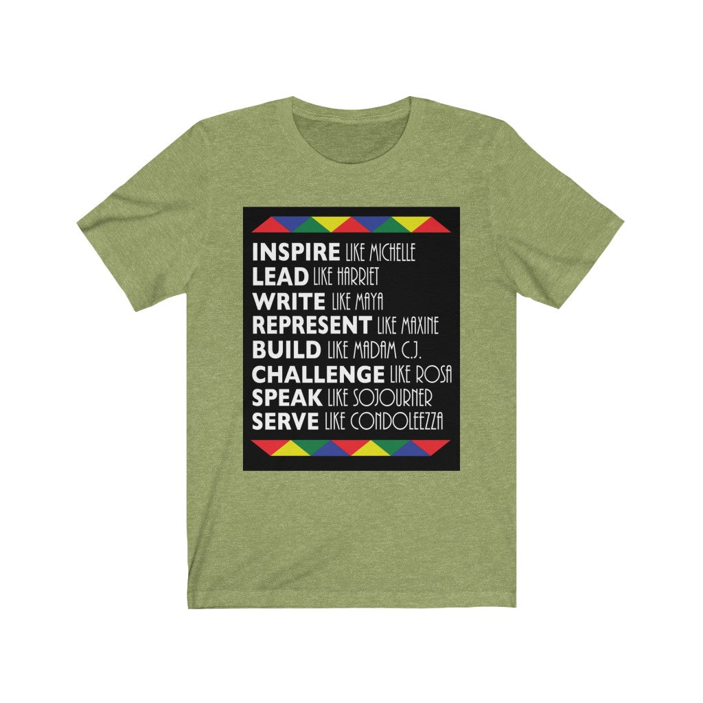 Black Women in History Tee Shirt Black History T-shirt African American Unisex Jersey Short Sleeve Tee