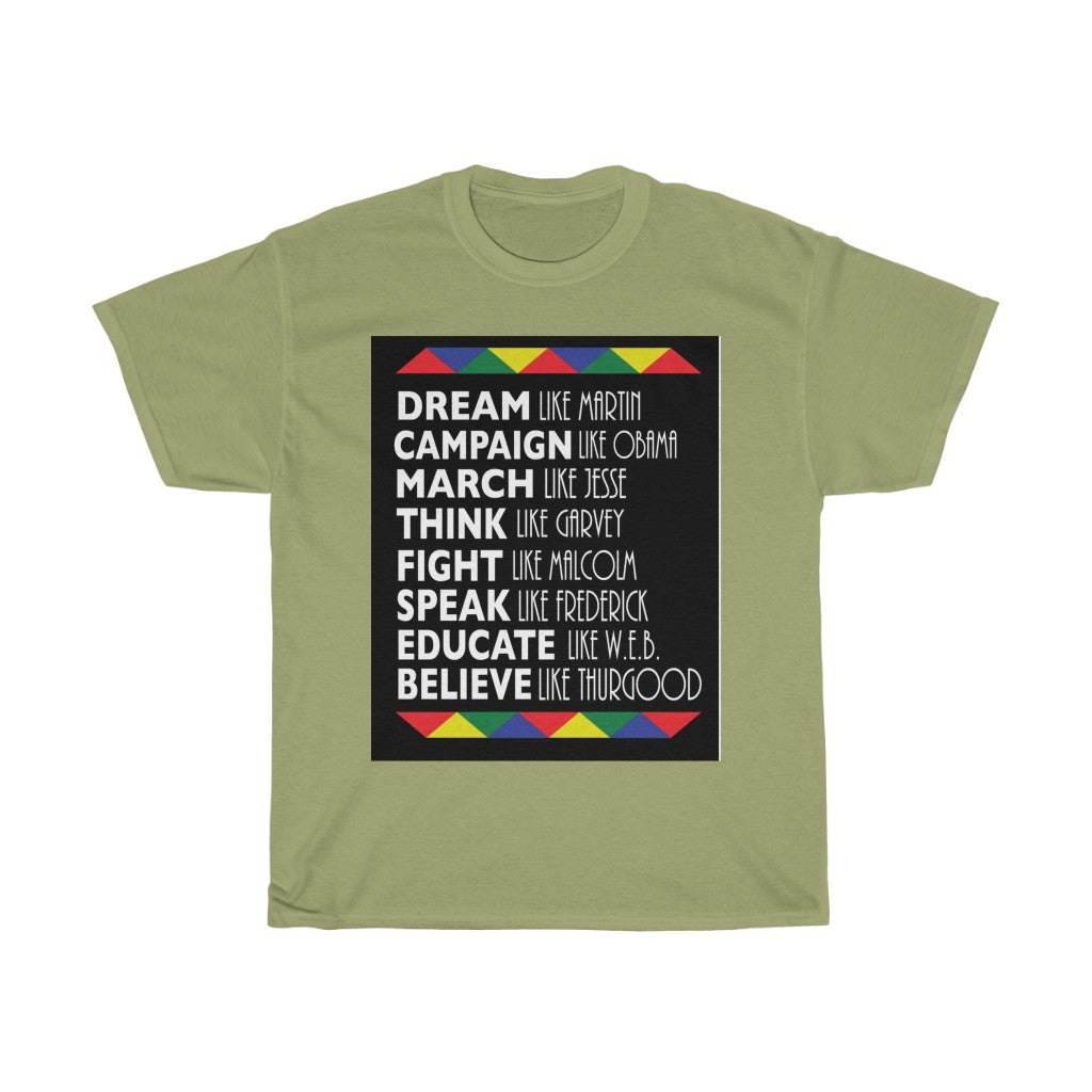 Black History Tee shirt African American Men Unisex Heavy Cotton T-shirt