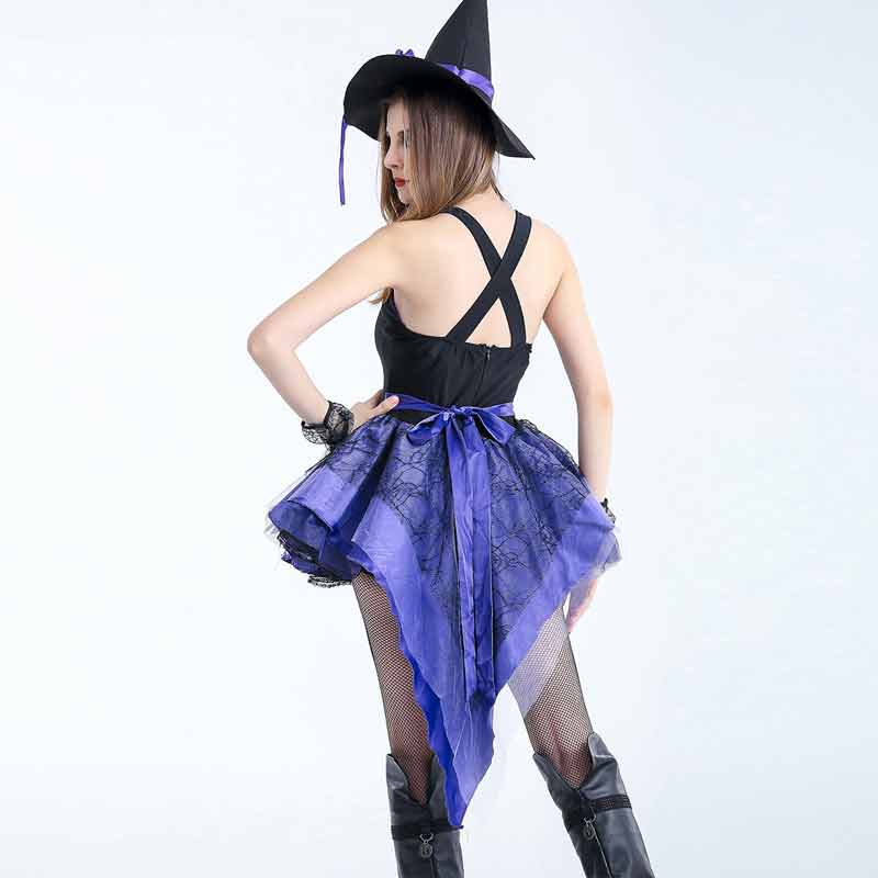 Women's Sexy Witch Dress Halloween Costume Cosplay Witchy Dress