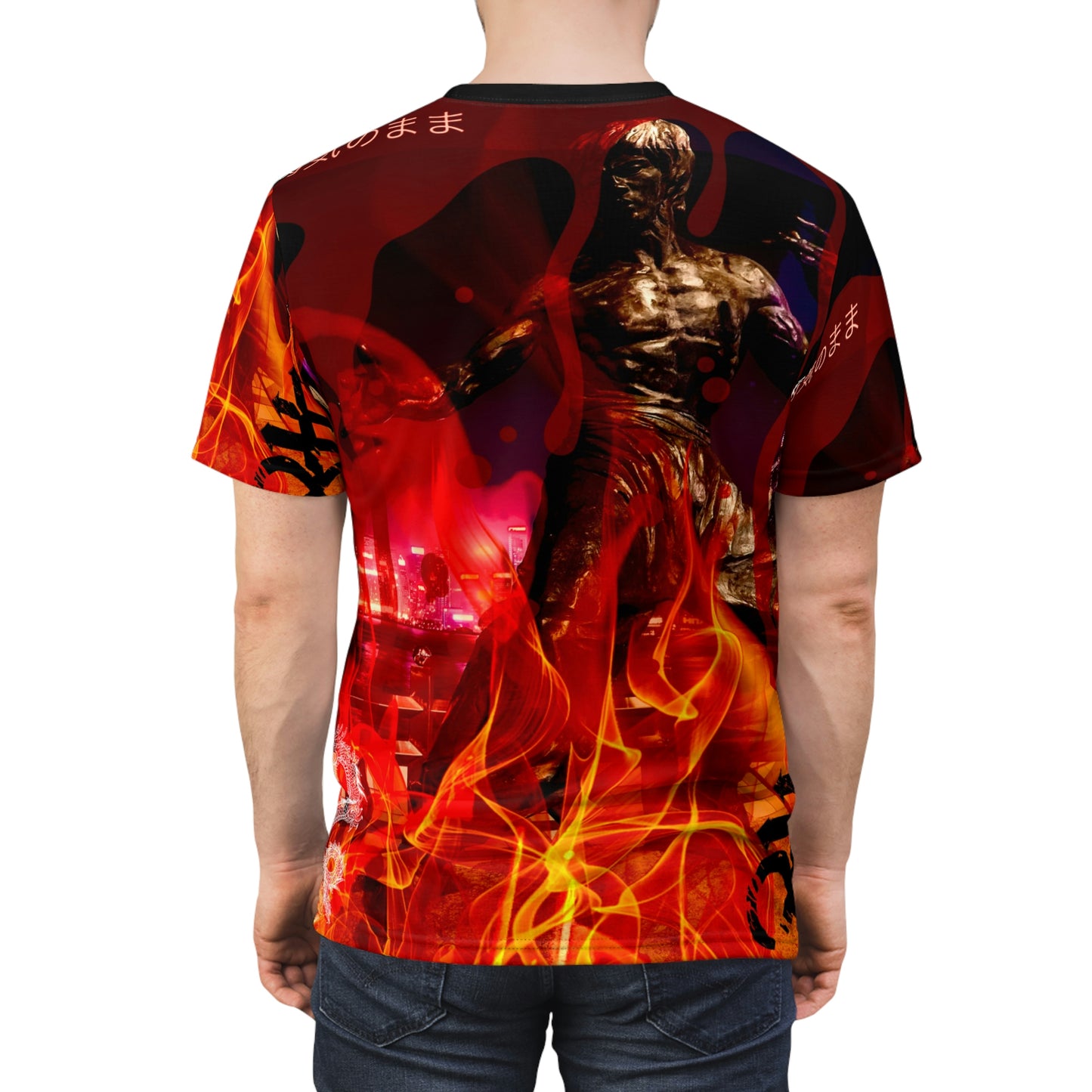 Bruce Lee Vintage Graphic T-Shirt Japanese Symbol Goth Y2k Punk Alternative Streetwear Unisex