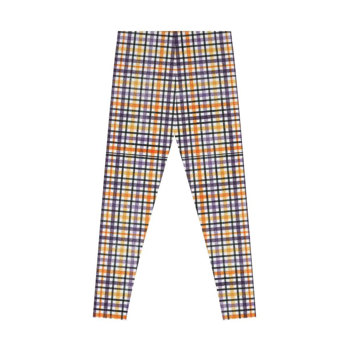 Ladies Trendy Plaid Check Stretchy Leggings Yoga Gym Streetwear