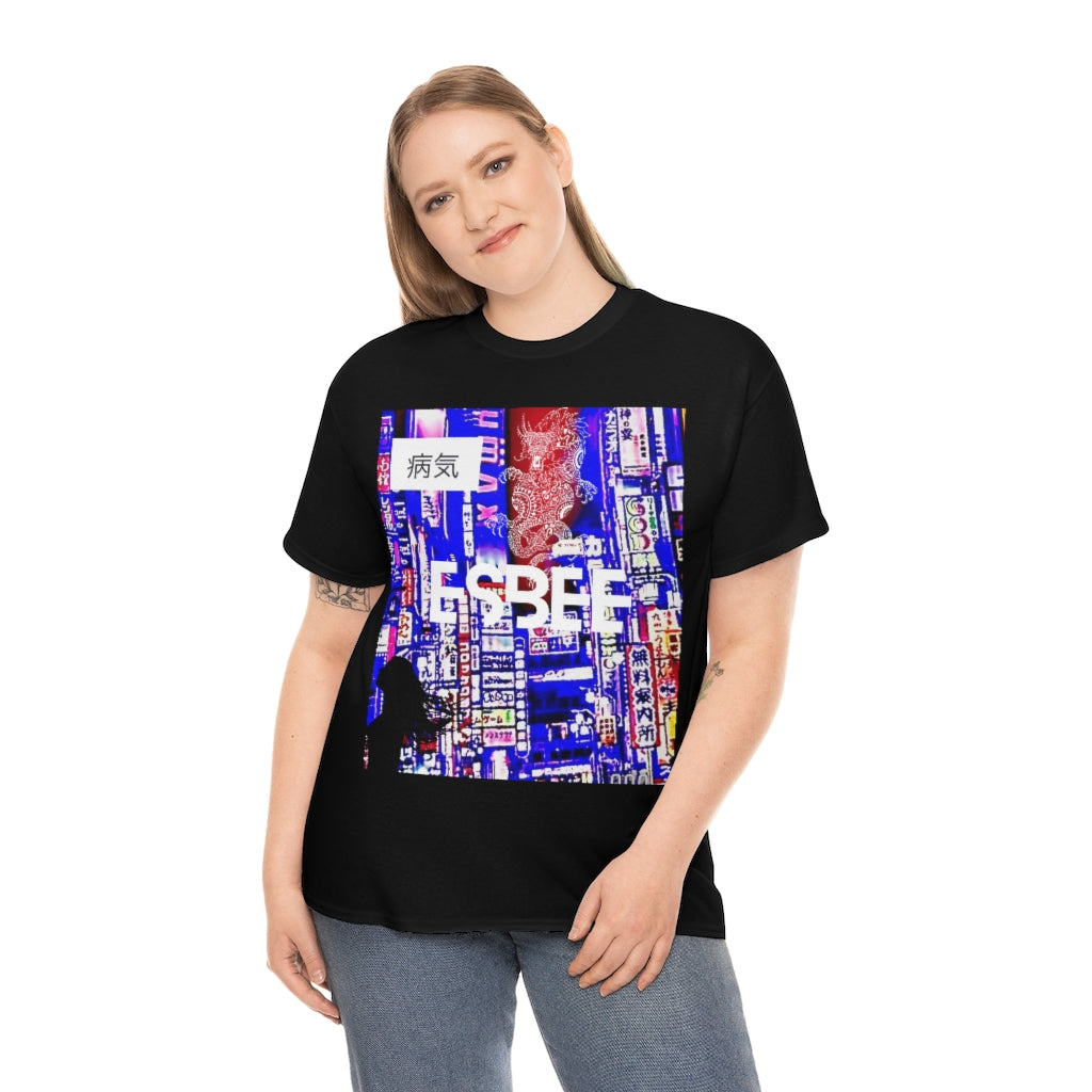 Streetwear Fashion Graphic Tee, Cool Plus Size Streetwear T-Shirt, Abstract Shirt