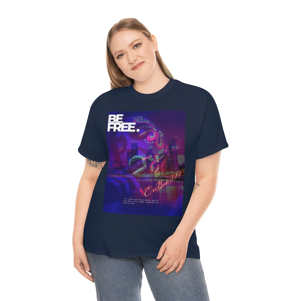 Esbee Be Free Graphic Tee Streetwear Shirt Y2k Clothing