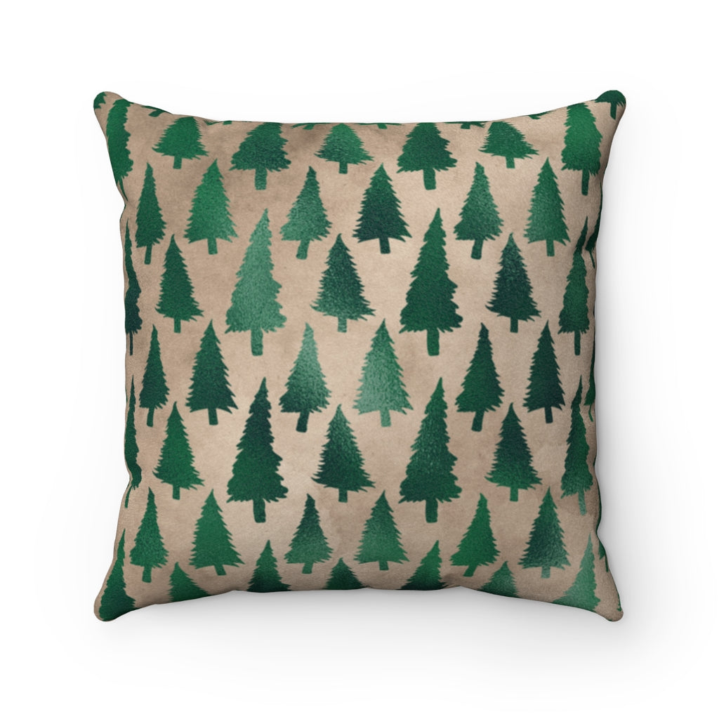 Christmas Throw Pillow, Couch Pillow, Decorative Pillow, Faux Suede Modern Home Decor,