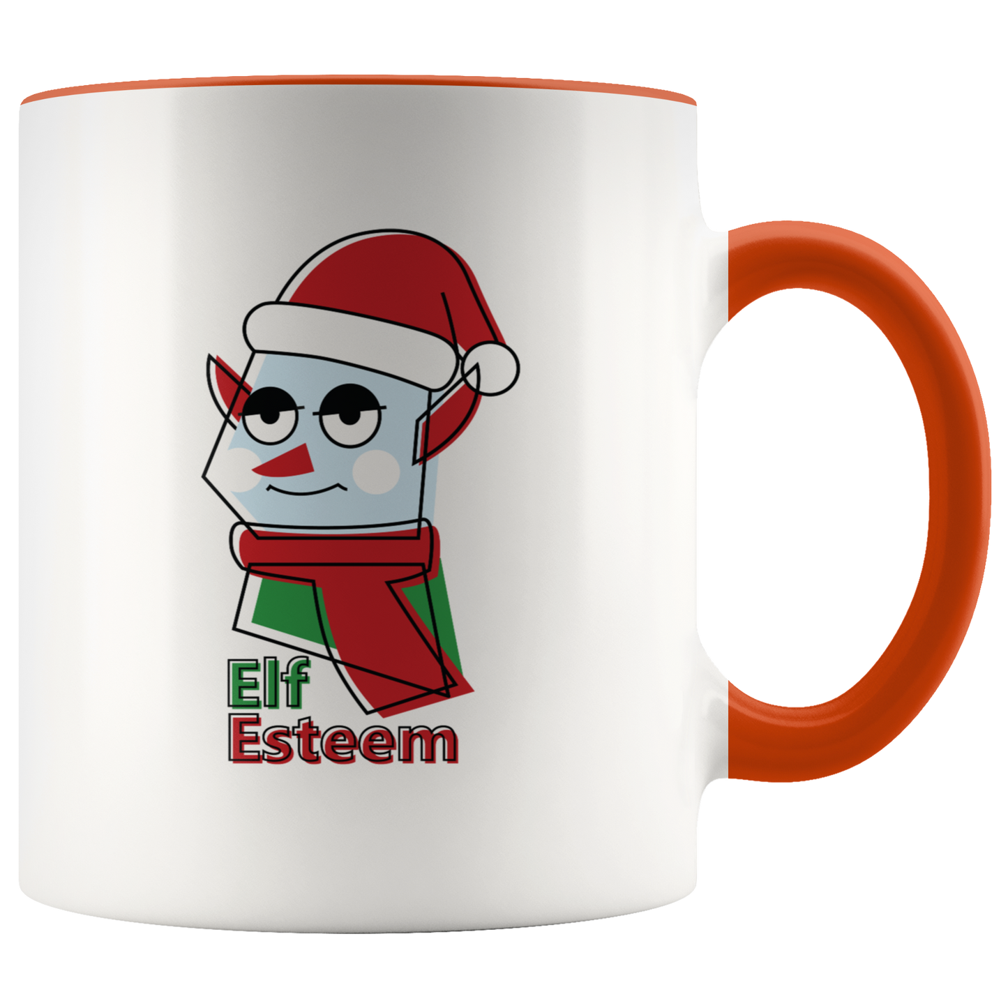 Elf Esteem Funny Christmas Coffee Mug Gift for Him Her Friends Custom accent mug Secret Santa