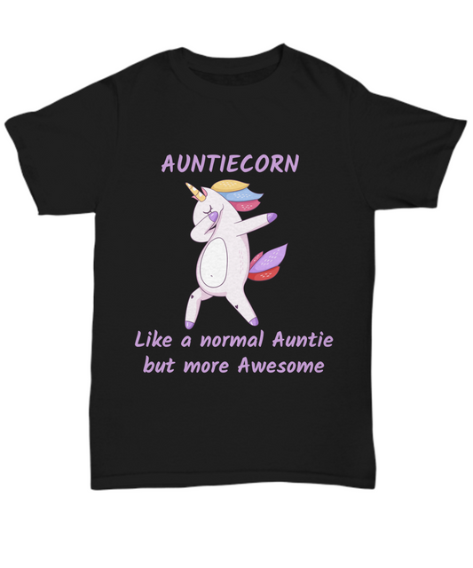 Auntiecorn Unicorn T-shirt for Aunt Custom Graphic Tee Aunt gift Women T-shirt Funny shirt
