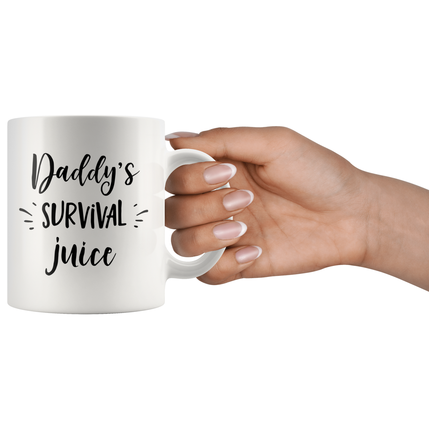 Fathers day gift Coffee mug funny gift for Dad Daddy Men Custom Daddy's survival juice