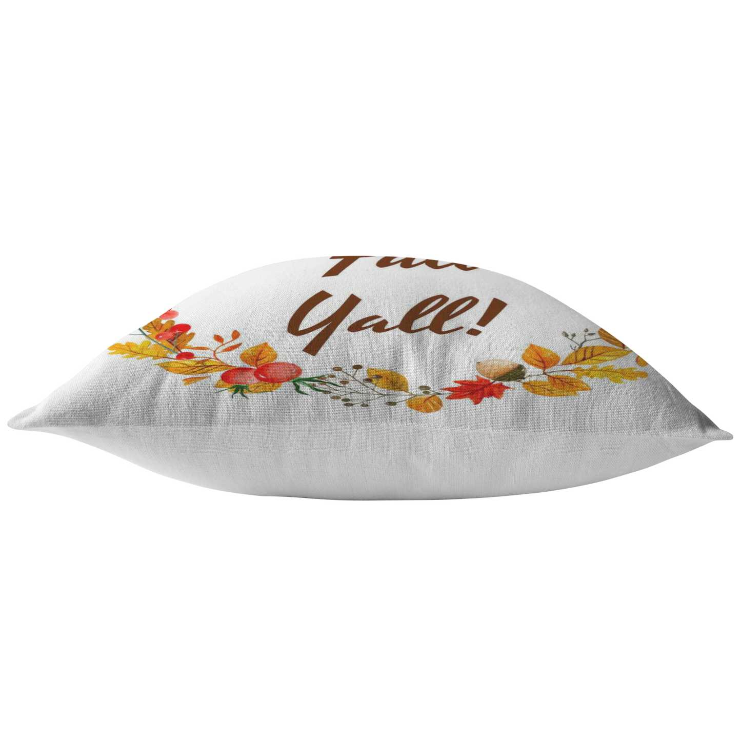 Fall Throw Pillow Cover Home Decor Couch Accent Decorative Pillow Happy Fall Yall!