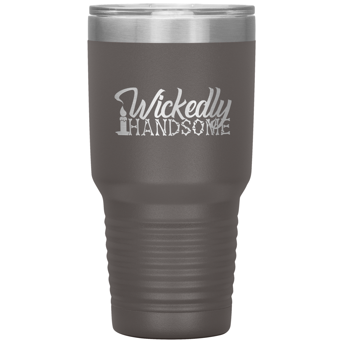 Halloween Tumbler Wickedly Handsome Funny Tumbler 30 oz Insulated Tumbler Mug Cup Gift