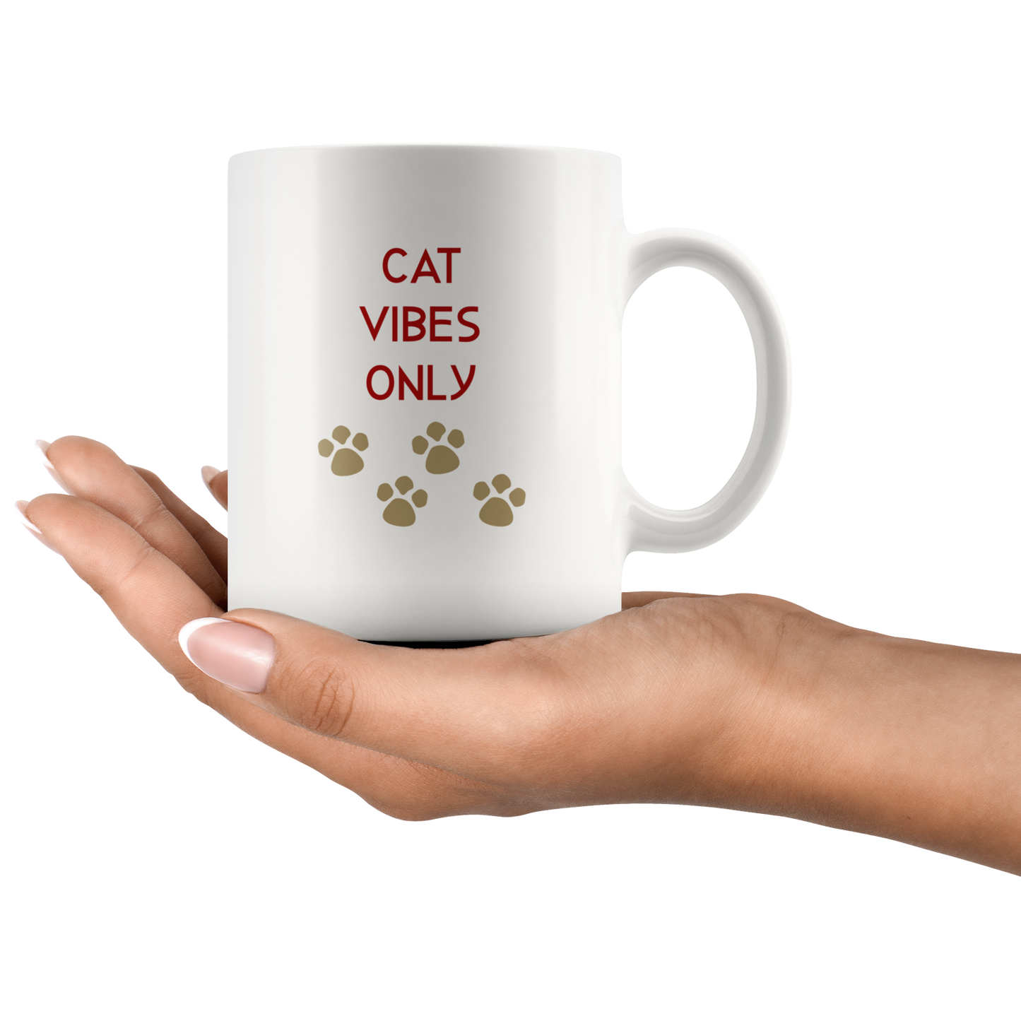 Cat Vibes Only Coffee Mug Cat Gift for Her Him Cat Lover Gift Cat Mug Funny Custom Mug
