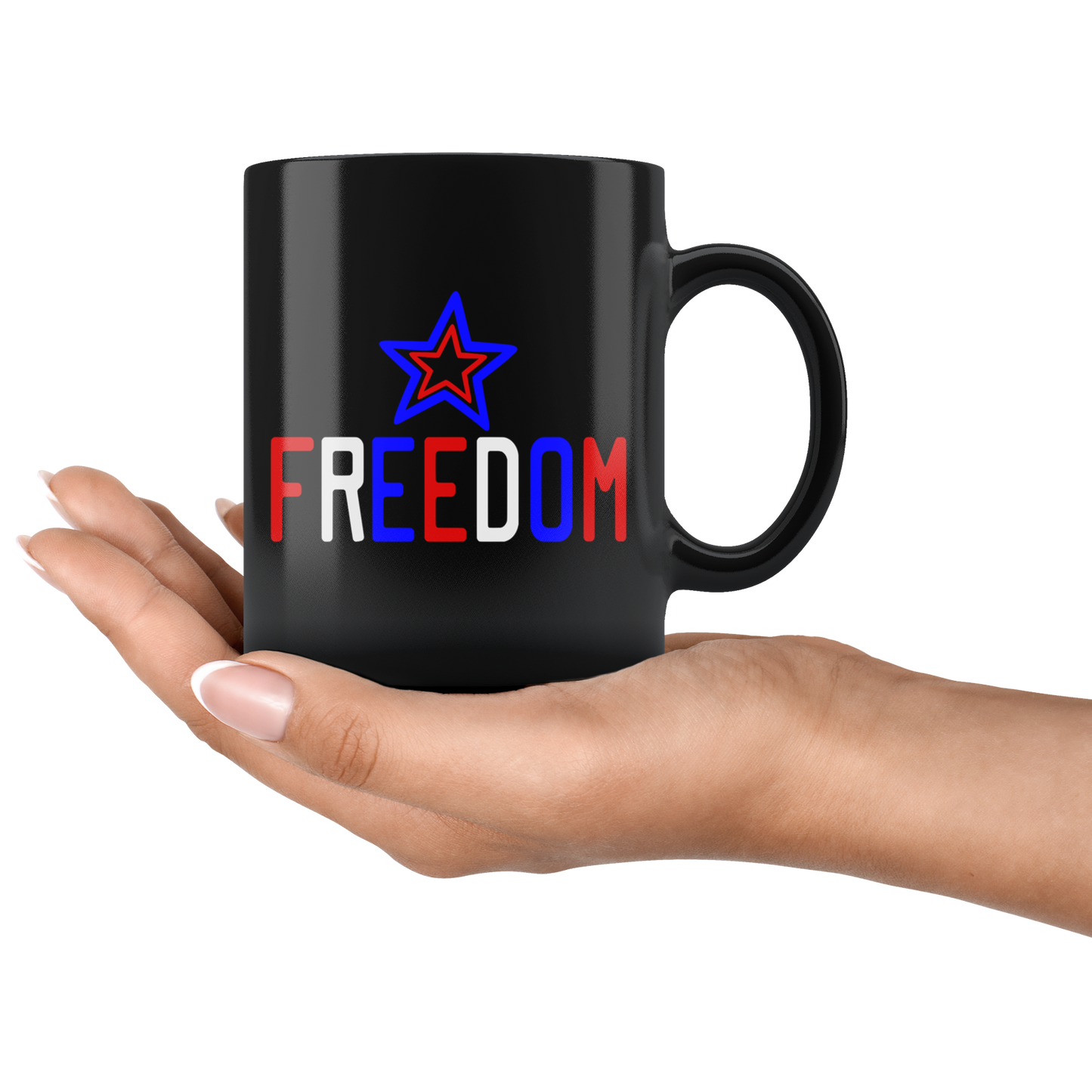 4th of July Coffee mugs Red White Blue Freedom Mug Coffee Mug Gift Independence Day