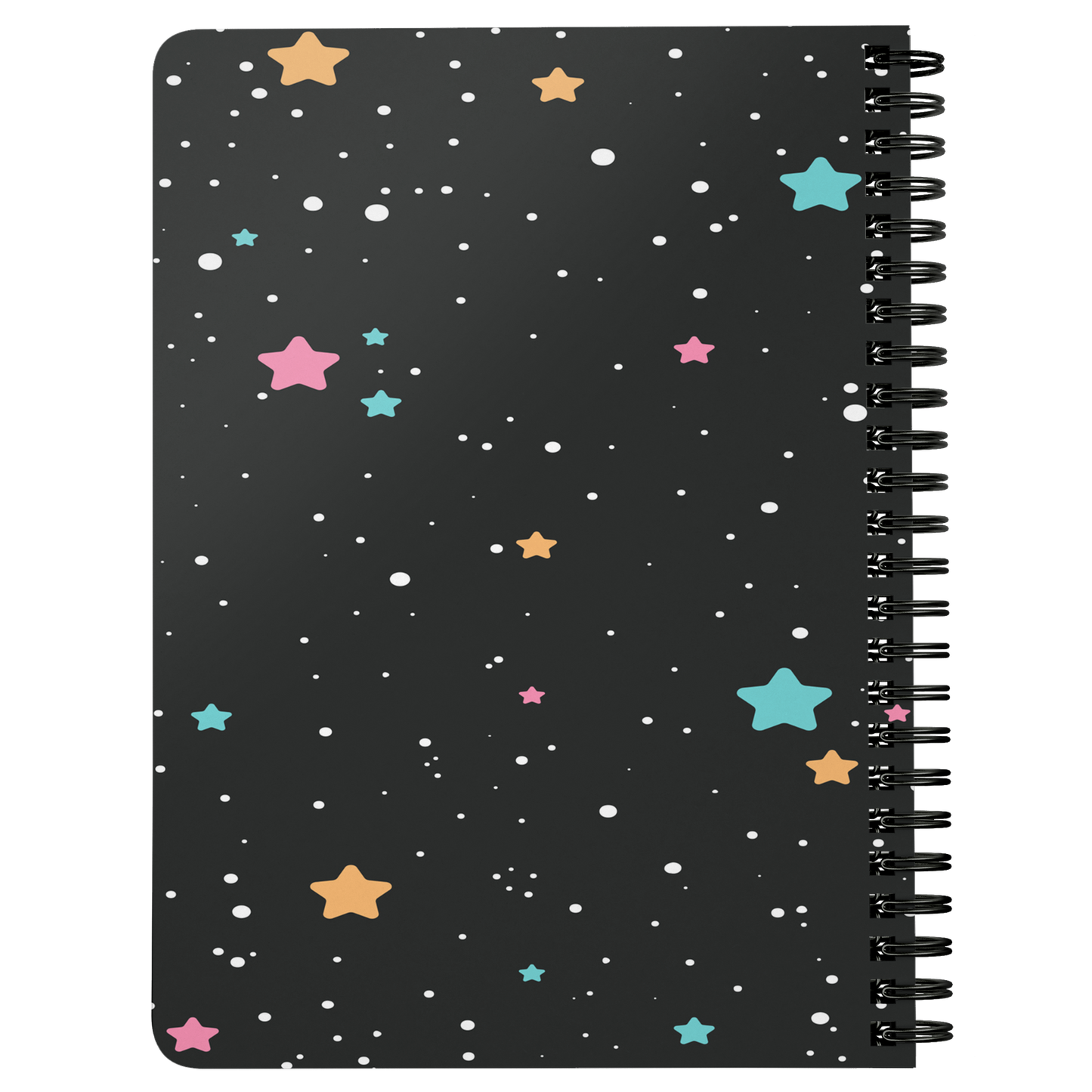 Space Stars Journal Notebook Spiral Lined Diary Daily Daybook Gift for Her Him Custom