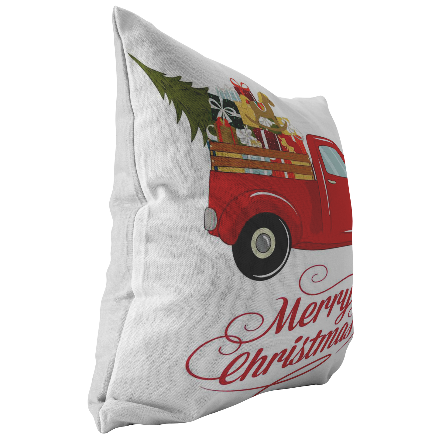 Throw Pillow Throw Pillow Cover Vintage Red Truck Pillow Christmas Pillow Farmhouse Pillow Custom