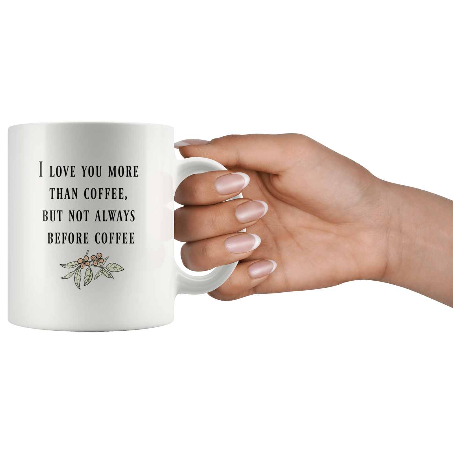 Love you more than coffee, Funny coffee mug for coffee lovers couples husband wife