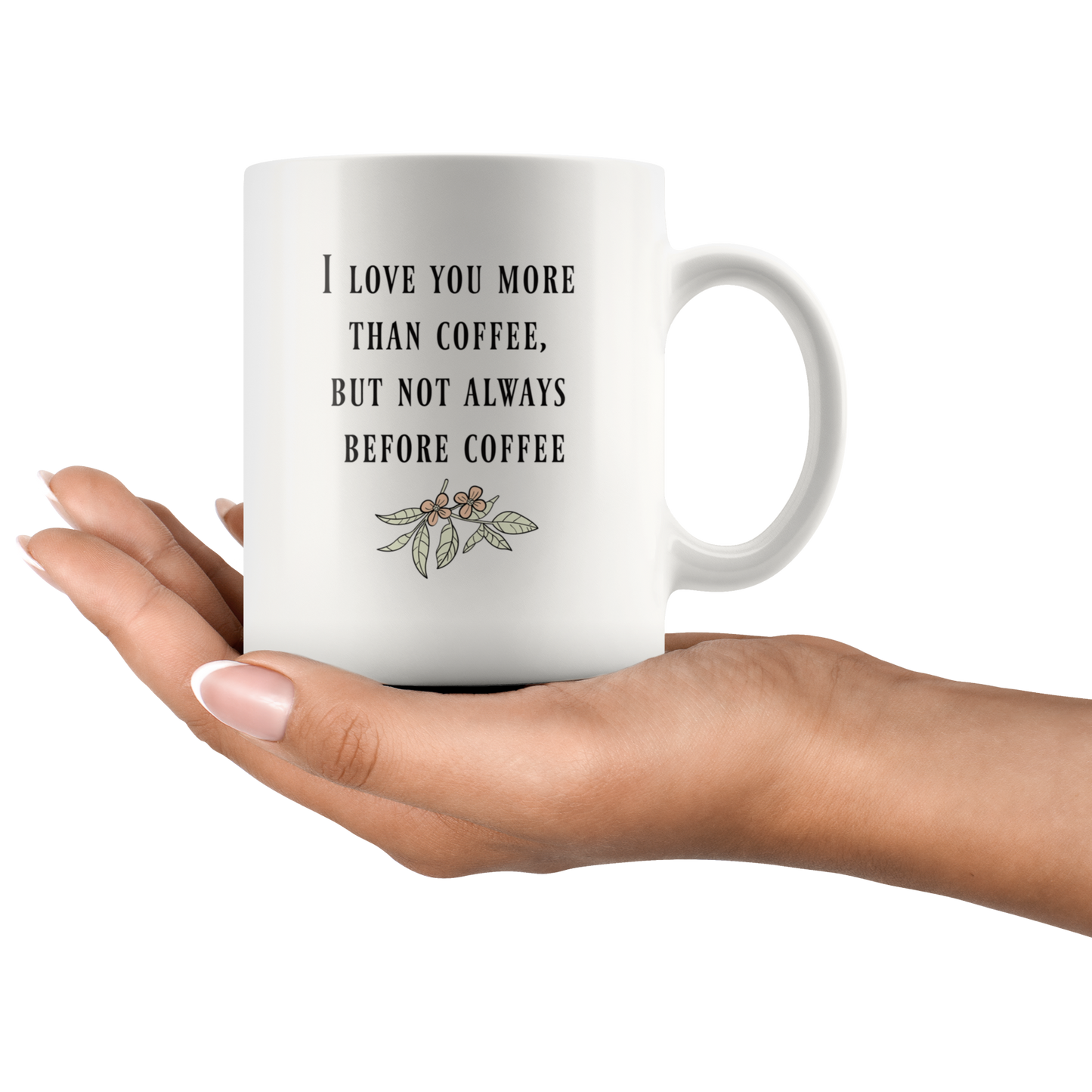 Love you more than coffee, Funny coffee mug for coffee lovers couples husband wife