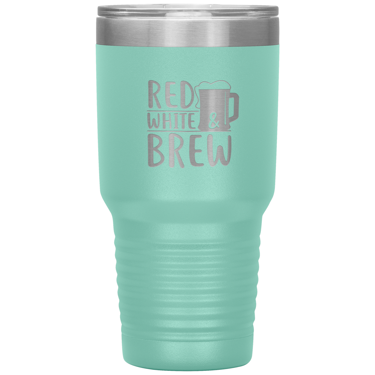 Funny Tumbler 4th of July Beer Tumbler 30 oz Red White Brew Tumbler Mug Cup