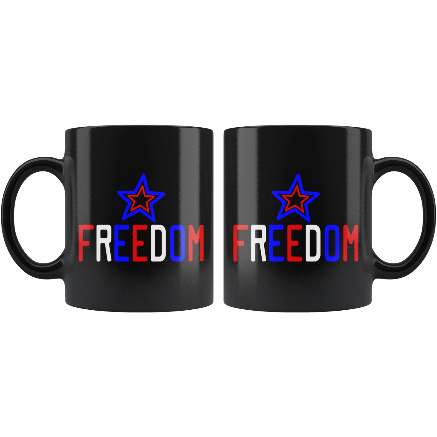 4th of July Coffee mugs Red White Blue Freedom Mug Coffee Mug Gift Independence Day