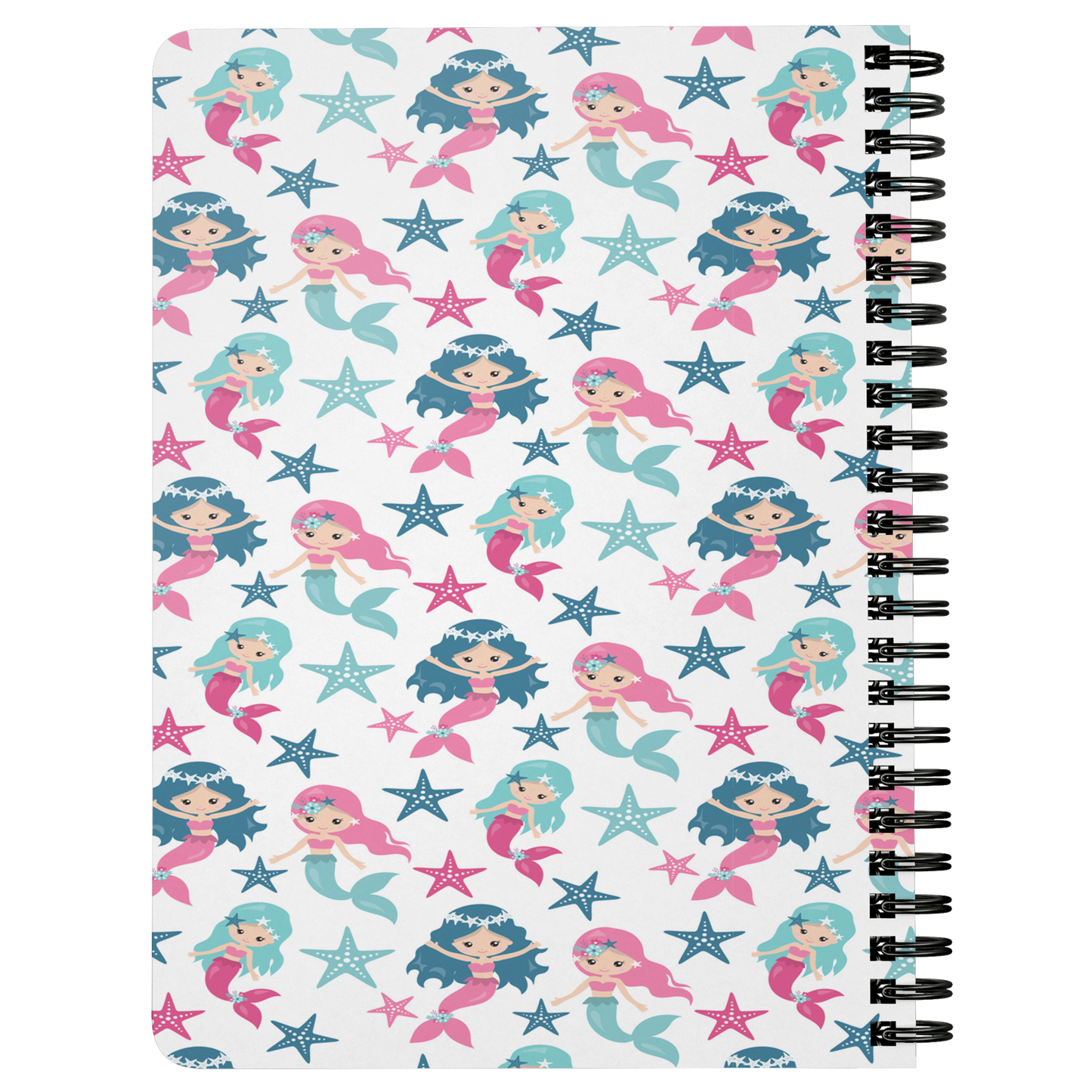 Girls Notebook Journal Mermaid Theme Custom Notebook Lined Spiral Notebook