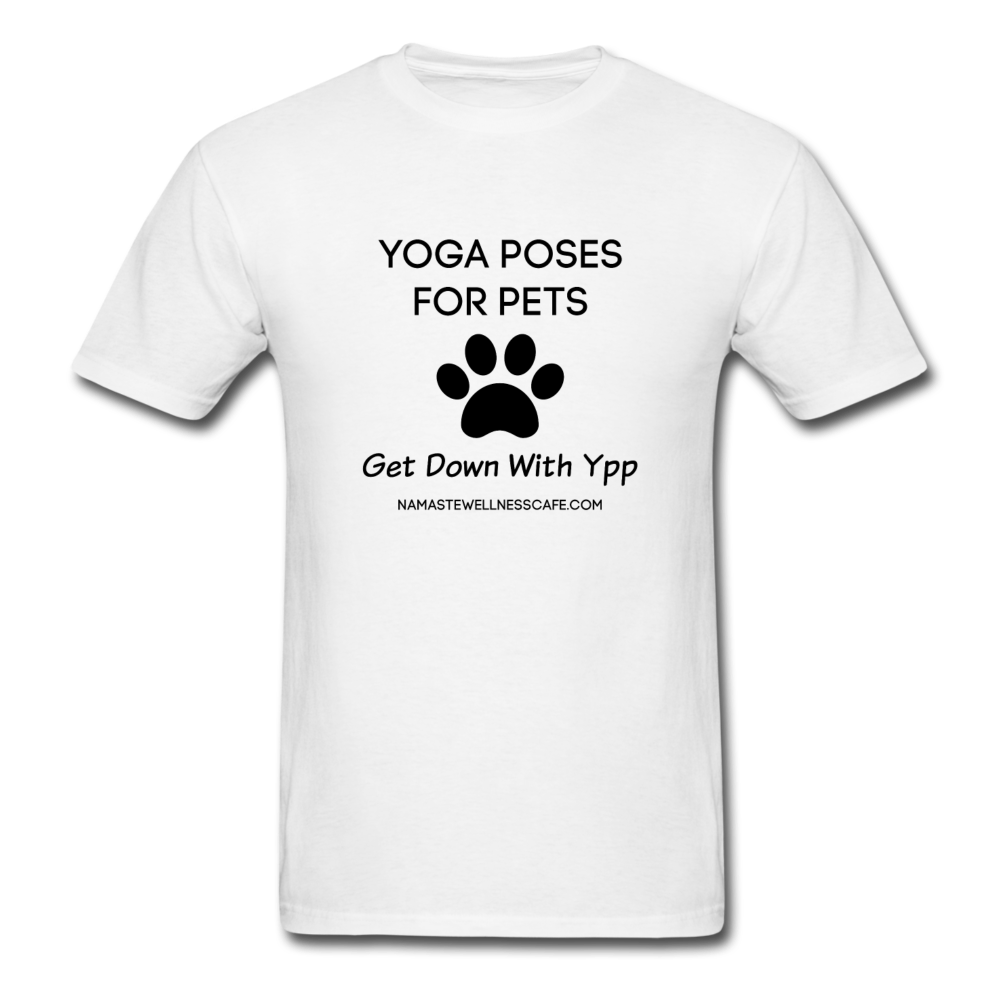 Yoga Shirt for Men Women Fitness Pet Lover - white