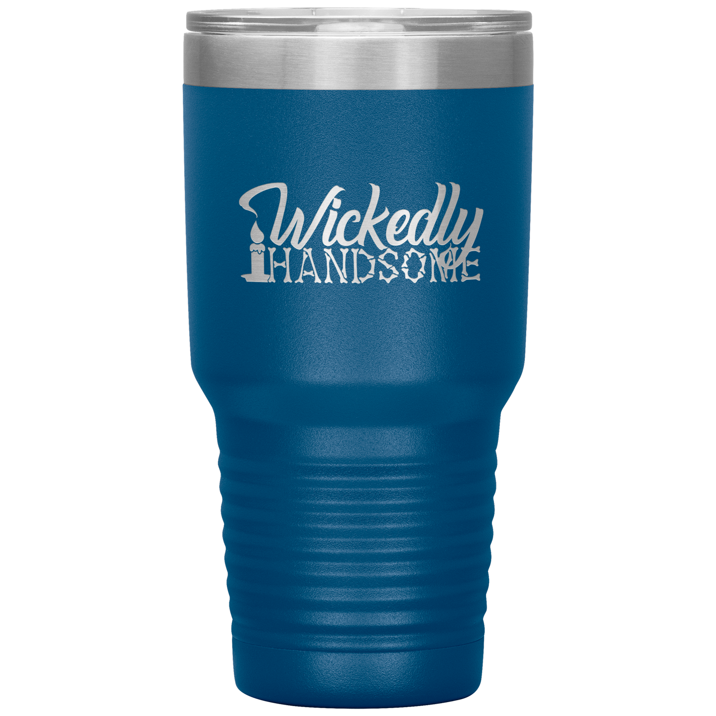 Halloween Tumbler Wickedly Handsome Funny Tumbler 30 oz Insulated Tumbler Mug Cup Gift