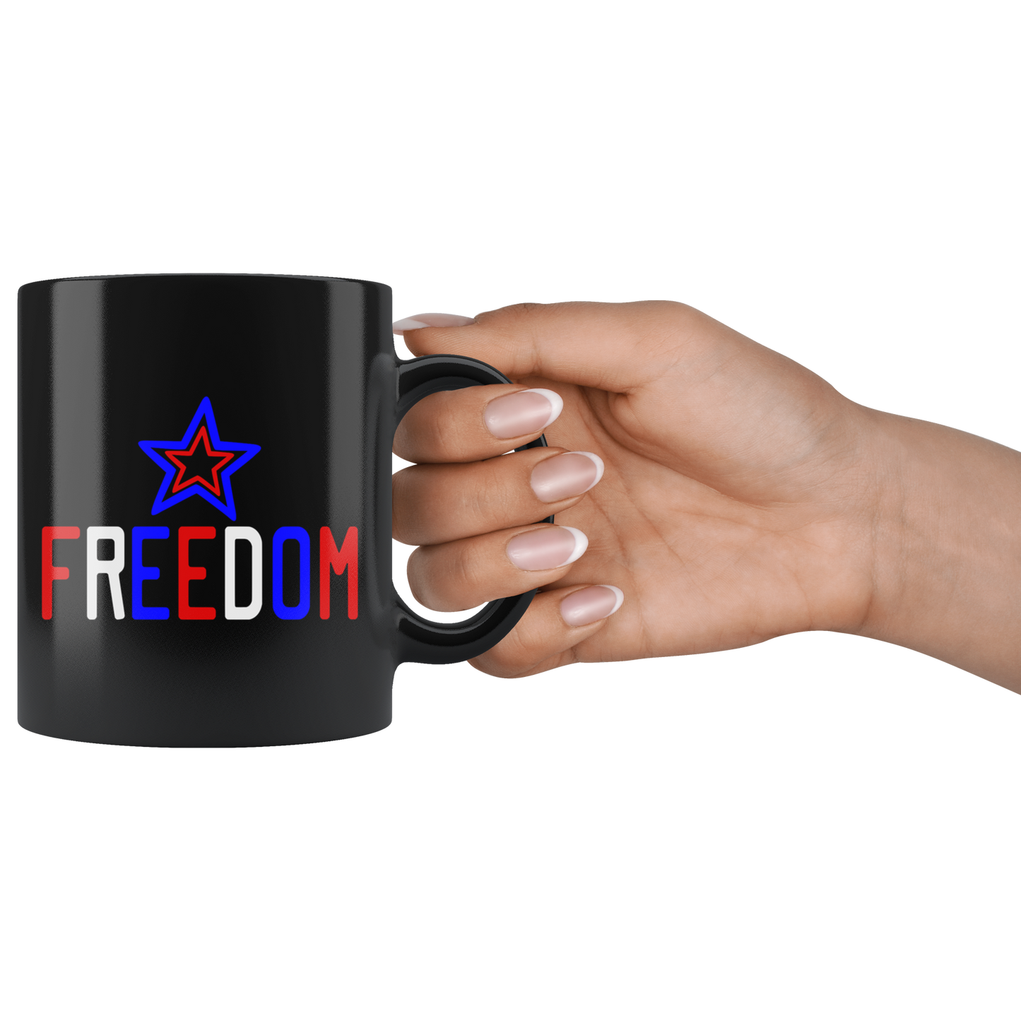 4th of July Coffee mugs Red White Blue Freedom Mug Coffee Mug Gift Independence Day