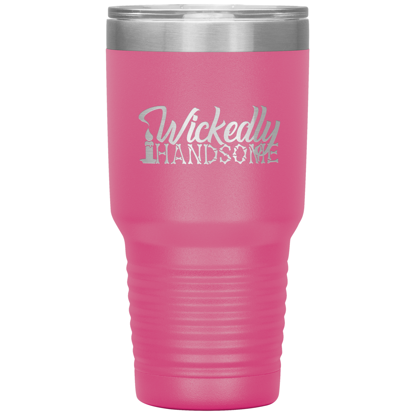 Halloween Tumbler Wickedly Handsome Funny Tumbler 30 oz Insulated Tumbler Mug Cup Gift