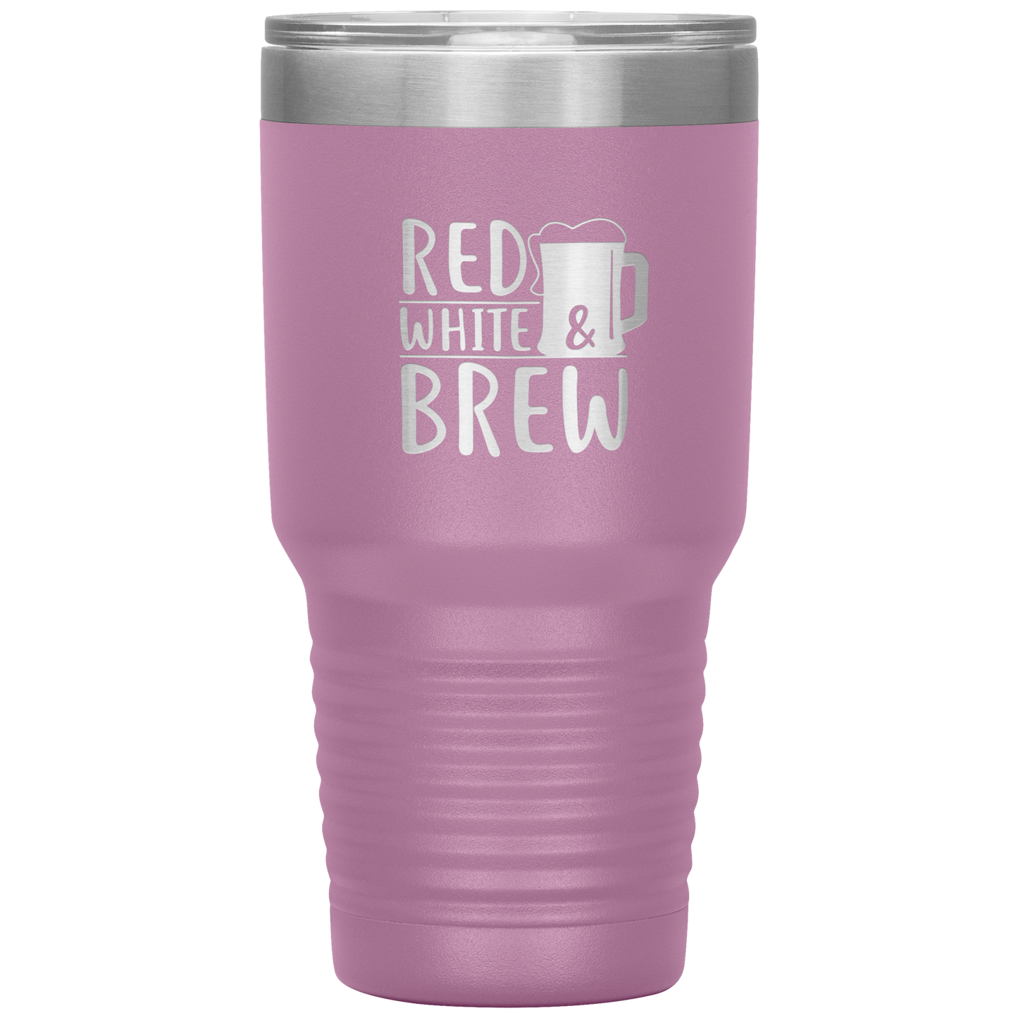 Funny Tumbler 4th of July Beer Tumbler 30 oz Red White Brew Tumbler Mug Cup