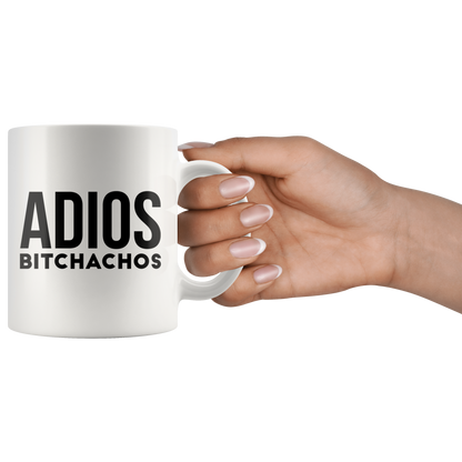Adios Bitchachos -Women Retirement coffee mug Gift for Retiree Her Coworker Funny Custom Cup