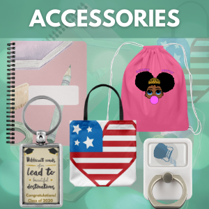 Best Selling Unique Personalized Custom Made custom Journal Notebook, Drawstring Backpack Bag, Tote Bag, Keychain, and Cellphone Ring Grip