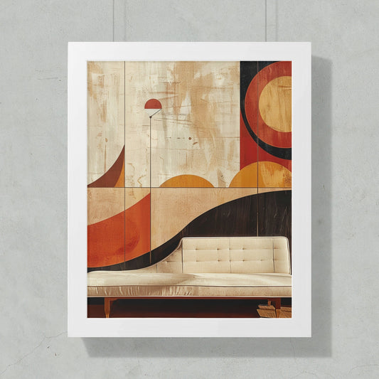 Abstract Geometric Wall Art Print for Modern Decor